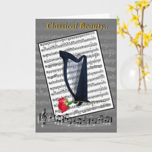 Carte Beauté classique (Fleur jaune)