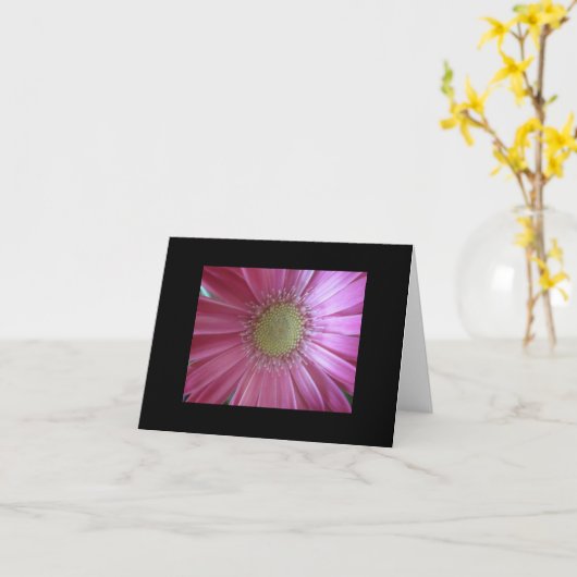 Carte Beauté Daisy rose (Fleur jaune)