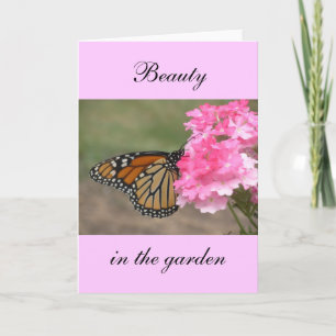 Carte Beauté dans le jardin