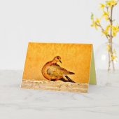 Carte Beauté de la colombe (Fleur jaune)