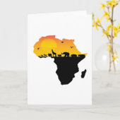 CARTE BEAUTÉ DE L'AFRIQUE (Fleur jaune)