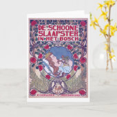 Carte Beauté dormante, Art de couverture, Van Caspel (Fleur jaune)