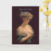 Carte Beauté édouardienne (Fleur jaune)