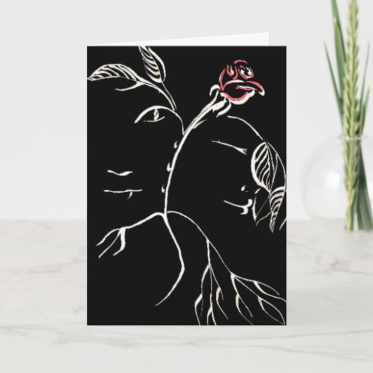 Carte Beauté et Rose de la bête (Devant)