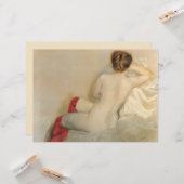 Carte Beauté féminine avec Red Stockings (Devant/Arrière en situation)