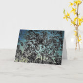 Carte Beauté hivernale enneigée (Fleur jaune)