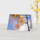 Carte Beauté Incroyable Des Fleurs Sakura Au Printemps (Fleur jaune)