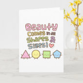 Carte Beauté mignonne Venez dans toutes les formes et ta (Fleur jaune)