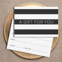 Beauté moderne Black White Stripes