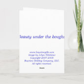 Carte Beauté sous les branches (Dos)