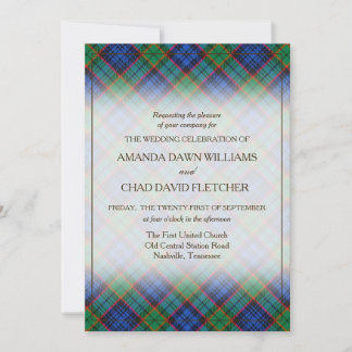 Carte Beauté Tartan Clan Fletcher Plaid Écossais