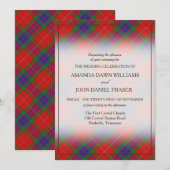 Carte Beauté Tartan Clan Fraser Plaid Écossais (Devant / Derrière)