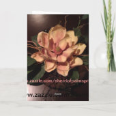 Carte Beauté vraie d'une fleur de pêche, pour un perso (Dos)