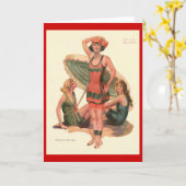 Carte Beautés de bain (Fleur jaune)