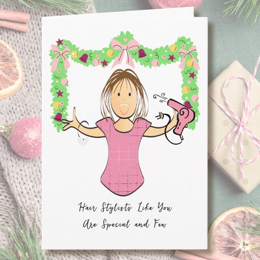 Carte Beautician Cartoon Funny Thank You from Customer