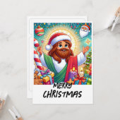 Carte Beautiful Animated Christmas Card (Devant/Arrière en situation)