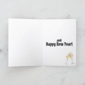 Carte Beautiful Blue Shinning Stars on Christmas Tree (Intérieur)