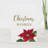 Carte Beautiful Christmas Wishes Holiday Greeting Card (Devant)