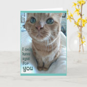 Carte Beautiful Eyes Valentine (Fleur jaune)