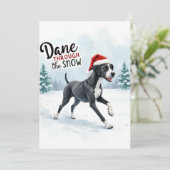 Carte Beautiful Great Dane greeting card (Debout devant)