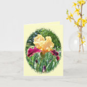 Carte Beautiful iris notecard (Fleur jaune)
