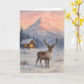 Carte Beautiful landscape Xmas card (Fleur jaune)