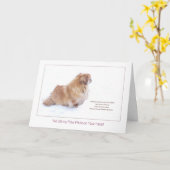 Carte Beautiful Memories Pékin dog sympathy (Fleur jaune)