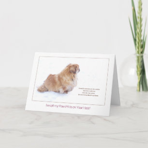 Carte Beautiful Memories Pékin dog sympathy