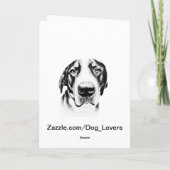 Carte Beautiful Samoyed dog art (Dos)