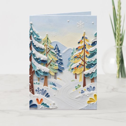 Carte Beautiful Winder Scene | Enchanted Forest (Devant)