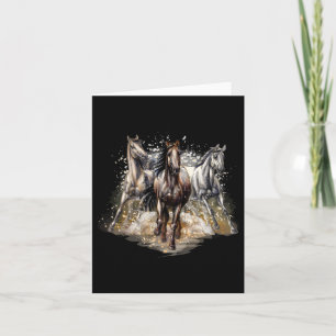 Carte Beaux Chevaux Dessin Art Cheval Équitation Hommes
