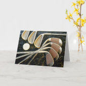 Carte Beaux clubs de golf (Fleur jaune)