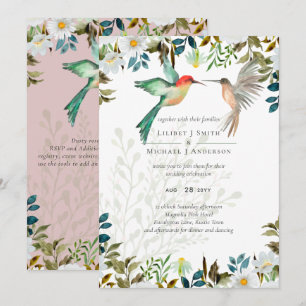 Carte Beaux COLIBRIS Couple Mariage