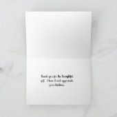 Carte Beaux Iris Violets Merci (Intérieur)