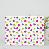 Carte Beaux oiseaux colorés (Debout devant)