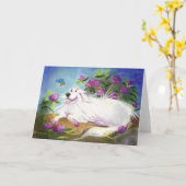 Carte Beaux Pyrénées/carte de voeux vierge (Fleur jaune)