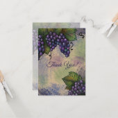 Carte Beaux Raisins et Feuilles luxuriants | Vous Custom (Devant/Arrière en situation)
