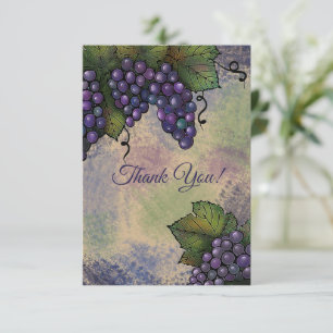 Carte Beaux Raisins et Feuilles luxuriants   Vous Custom