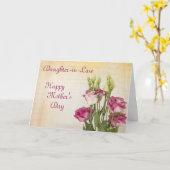 Carte Beaux roses roses pour le jour de mère de (Fleur jaune)