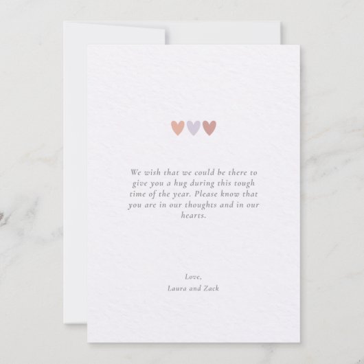 Carte Beaux souvenirs Sympathie Anniversaire (Dos)