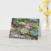 Carte Beaux succulents (Fleur jaune)