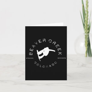 Carte Beaver Creek Retro Vintage Graphisme snowboard
