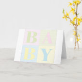 Carte Bébé (Fleur jaune)