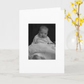 Carte bébé (Fleur jaune)