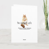 Carte Bébé adorable Chipmunk avec la marguerite - Allez (Dos)