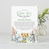 Carte Bébé adorable en voiture avec un masque covid (Debout devant)