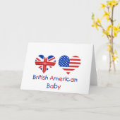 Carte Bébé américain britannique (Fleur jaune)