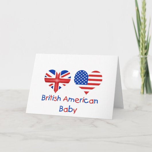 Carte Bébé américain britannique (Devant)