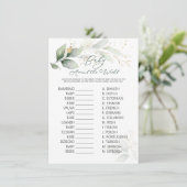 Carte Bébé autour du monde Jeu Green & Gold Foliage (Debout devant)