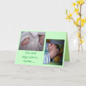 Carte bébé (bébés) (Fleur jaune)